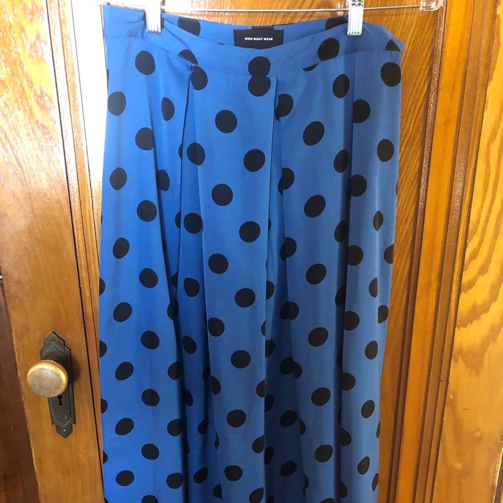 Polka Dot Midi Skirt - size 8
